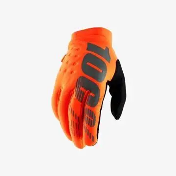100% Handschoen Brisker - Orange bij BCS Racing