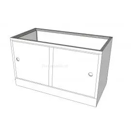 100x50x62,5 cm - Aquarium meubel met schuifdeuren bij Terramania