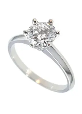 1169-104 witgouden verlovingsring met 1.04 crt. Labgrown Briljant D-VVS2 bij CD Juwelier