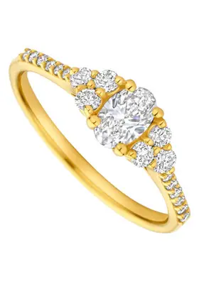 1509-080 Klassieke verlovingsring met 0.80 crt. labgrown briljant bij CD Juwelier