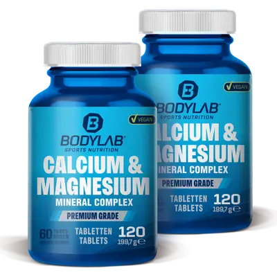 2 x Calcium & Magnesium Complex (120 Tabletten) bij Bodylab