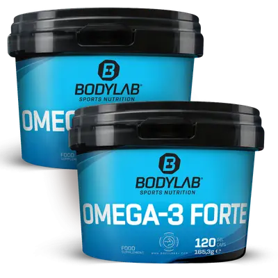 2 x Omega-3 Forte (2 x 120 Kapseln) bij Bodylab