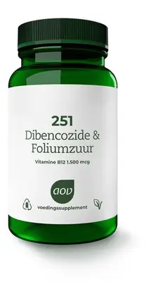 251 Dibencozide & Foliumzuur 1.500 mcg (60 zuigtabletten) bij Vitaminadviceshop