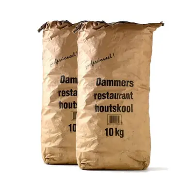 2x Dammers Restaurant Houtskool - 10kg bij GrillKing