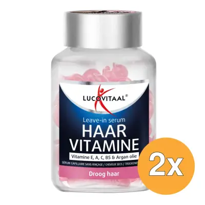 2x Lucovitaal Leave-in Serum Vitamine - Droog Haar (25 twist capsules) bij InternetDrogisterij