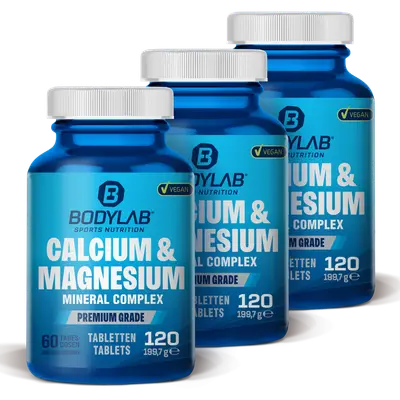 3 x Calcium & Magnesium Complex (120 Tabletten) bij Bodylab