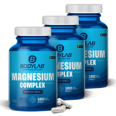 3 x Magnesium Complex (elk 180 tabletten) bij Bodylab