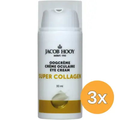 3x Jacob Hooy Super Collageen Oogcreme (30 ml) bij InternetDrogisterij