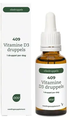 409 Vitamine D3 druppels 25 mcg (15 ml.) bij Vitaminadviceshop