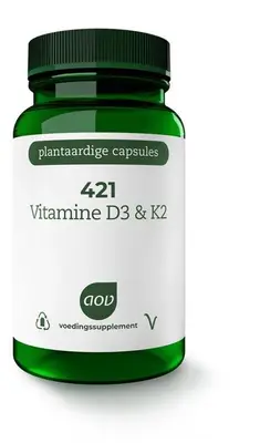 421 Vitamine D3 & K2 (60 capsules) bij Vitaminadviceshop