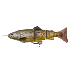 4D Kunstaas Line Thru Trout 25 CM / 180G | Dark Brown bij Viskick