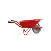 4tecx Kruiwagen 80ltr PU-band rood bij GYZS