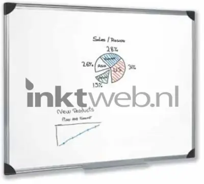 5 Star Magnetisch whiteboard 60 x 90 cm gelakt staal bij Inktweb.nl