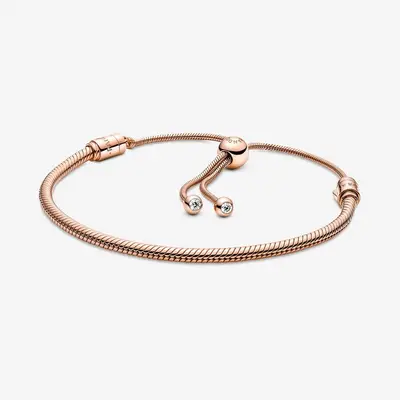589652C01-2 Pandora Moments Slangenschakel Armband Schuifsluiting bij Juwelier van Dam