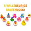 5x Willekeurige Badeendjes 6 cm (Bad Speelgoed voor Kinderen) bij TopKnuffels