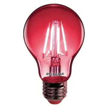 6x Sylvania E27 LED Lamp | LED Lamp | tld rt chroma a60 rood e27 sl | IP54 | ToLEDo Retro bij Verlichting.nl
