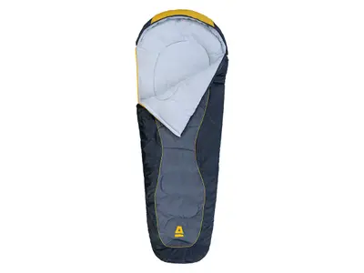 Abbey Camp Berlin mummy slaapzak - Grey/Yellow bij Obelink