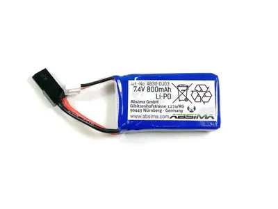 ABSIMA LIPO ACCU 7.4V 800MAH bij Wouters Modelbouw