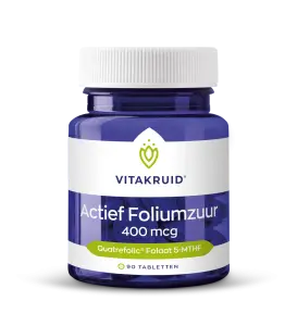 Actief Foliumzuur 400 mcg bij Vitakruid