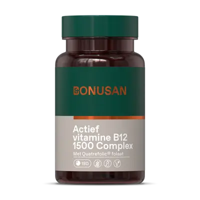 Actief vitamine B12 1500 Complex (180 tabletten) bij Vitaminadviceshop