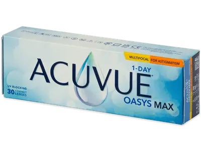 Acuvue Oasys Max 1-Day Multifocal for Astigmatism (30 lenzen) bij Alensa