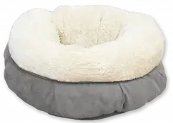 AFP lambswool donut bed grey 45x45x25 Kattenmand bij Petfooddiscount