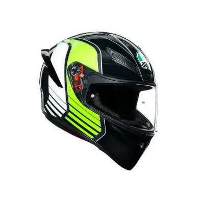 AGV K1 Power Gunmetal White Green 013 bij Termaat Motoren