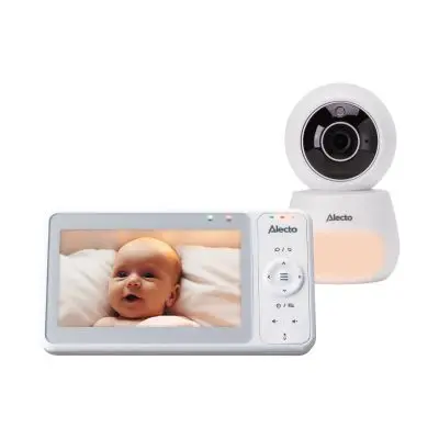 Alecto Babyfoon Beeld En App - DVM2060 - 5 Inch - Wit bij Baby-Dump