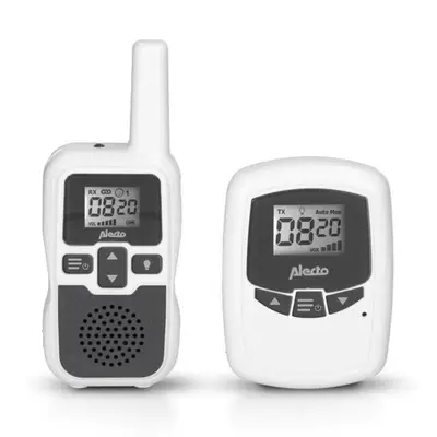 Alecto Babyfoon Dbx-80 Wit/Antraciet Met Groot Bereik Tot 3.000 Meter bij Babywinkel.nl