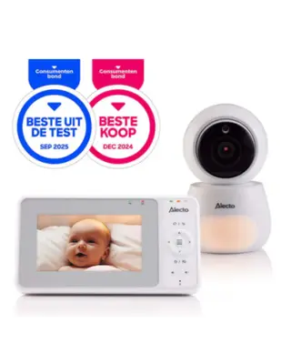 Alecto Babyfoon DVM2043 met Camera 4,3 inch Scherm bij Babyplanet