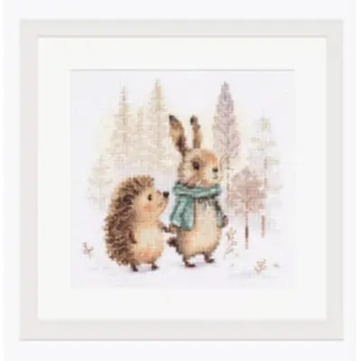 Alisa borduurpakket Tales of the forest Hare and hedgehog S0-244 bij Art en Hobby