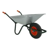 Altrad Fort kruiwagen staal zilver 85L bij Hubo