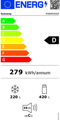 Amerikaanse koelkast Samsung RS80F65KDFEF bij Witgoed Service C.C.