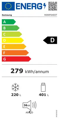 Amerikaanse Koelkast Samsung RS90F64EDTEF bij Witgoed Service C.C.