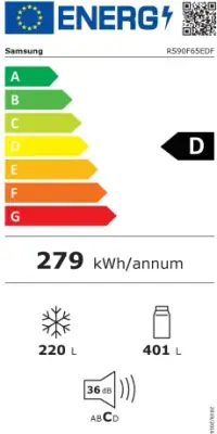 Amerikaanse Koelkast Samsung RS90F65EDFEF bij Witgoed Service C.C.