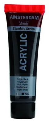 Amsterdam Acrylverf - 20ml - Oxide Black bij HobbyVision