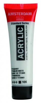 Amsterdam Acrylverf - 20ml - Titanium White bij HobbyVision
