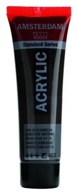 Amsterdam Acrylverf - 20ml - Vandyke Brown bij HobbyVision