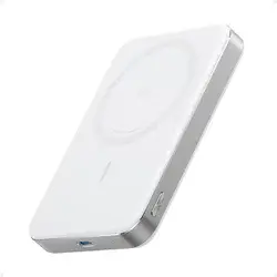 Anker MagGo 15W Slim Qi2 / MagSafe Powerbank met USB-C Poort 10.000mAh Wit bij GSMpunt