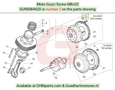 Aprilia - Moto-Guzzi Schroeven GU98084420 bij Goedhart Motoren