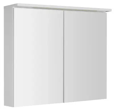 Aqualine KAWA - Spiegelkast met LED verlichting, 70x80x22 cm, wit WGL80S bij Sanitino