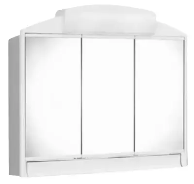 Aqualine Rano - Spiegelkast 59x51x16 cm, wit 541302 bij Sanitino