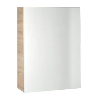 Aqualine Vega spiegelkast 50x70x18cm eiken bij Sanitairkamer