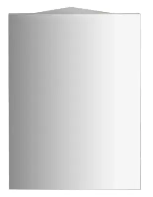 Aqualine Zoja - Spiegelkast, 72x37x37 cm, hoek, wit 50352 bij Sanitino
