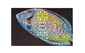 Aquarium Mat – Tang Artwork (45 cm x 75 cm x 5 mm) bij Aquaasan Corals