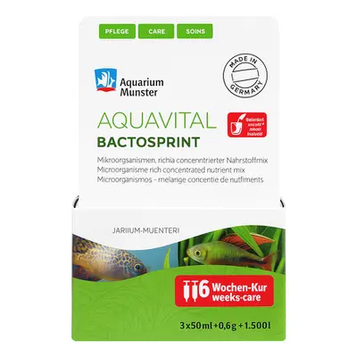 Aquarium Munster - AQUAVITAL BACTOSPRINT - 6 Weeks Cure bij Ocean Store (zeeaquarium-winkel.nl)