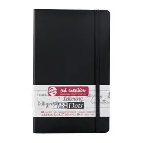 Art creation schetsboek dots 13 x 21 cm zwart bij Hobbyshop-online