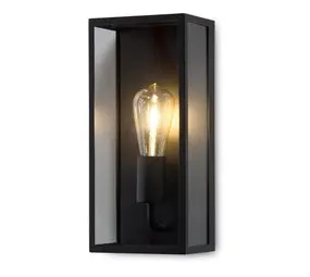 Artdelight Buitenlamp Rowin wand H 35 cm zwart bij Lamponline