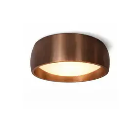 Artdelight Plafondlamp Montana Ø 15 cm koper brons bij Lamponline