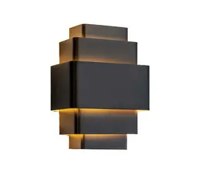 Artdelight Wandlamp Layers B 20 cm zwart goud bij Lamponline